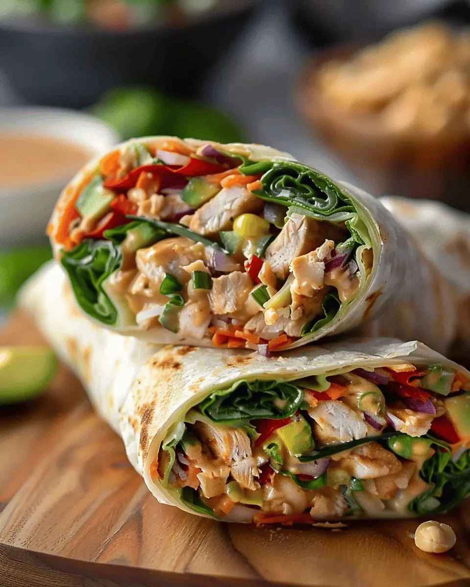 Thai Peanut Chicken Wraps: Easy and Flavorful Family Meal
