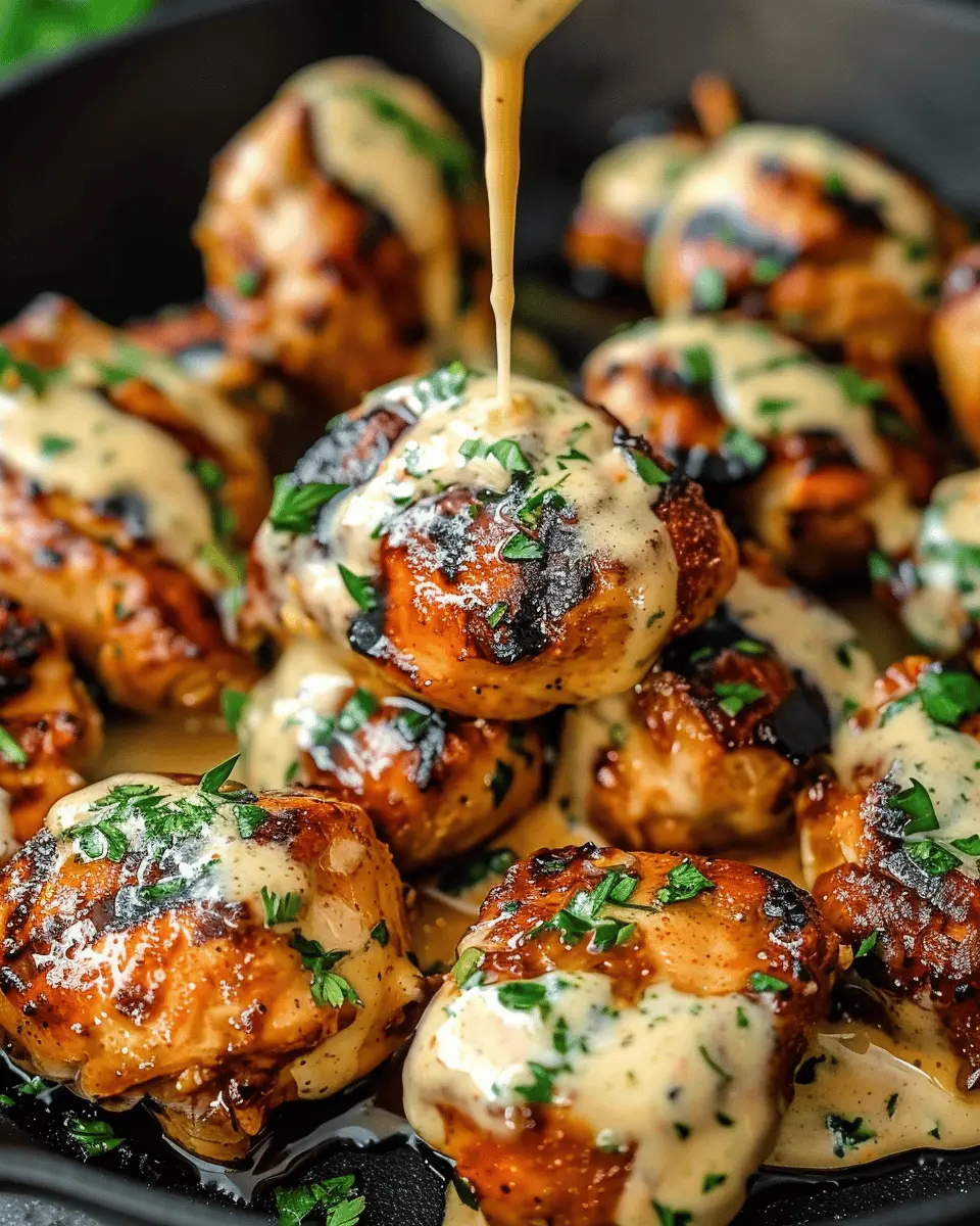 Creamy Garlic Sauce: The Best Recipe for Grilled Chicken Bites