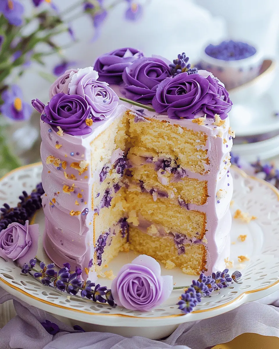 Delightful Lavender Cake Recipe: Easy Lavender Buttercream Frosting