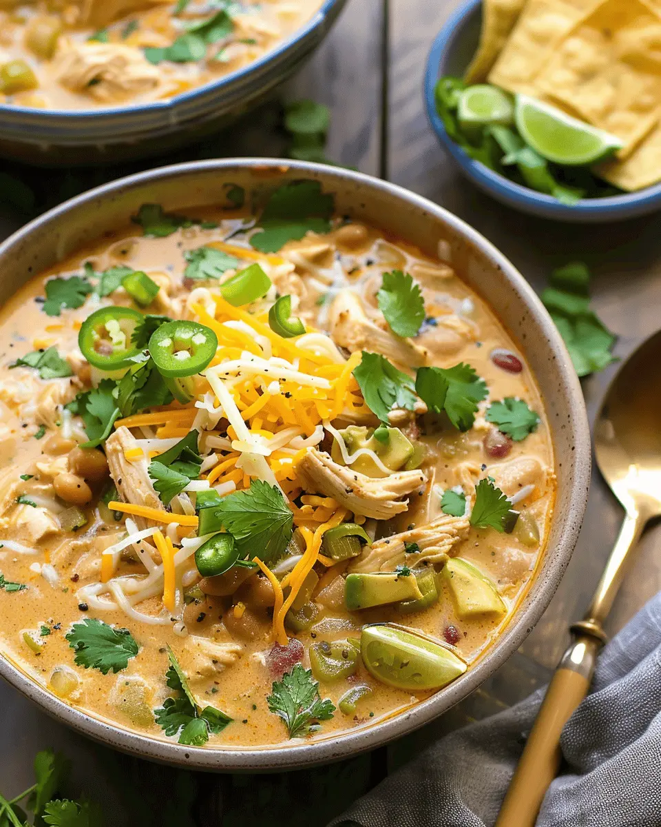 Crockpot Healthy White Chicken Chili: Easy Comfort Food Delight