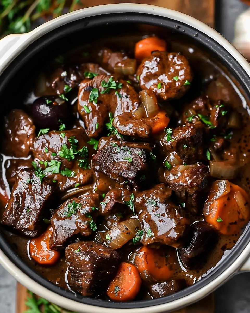 Slow Cooker Beef Bourguignon: Indulgent Comfort Food Made Easy