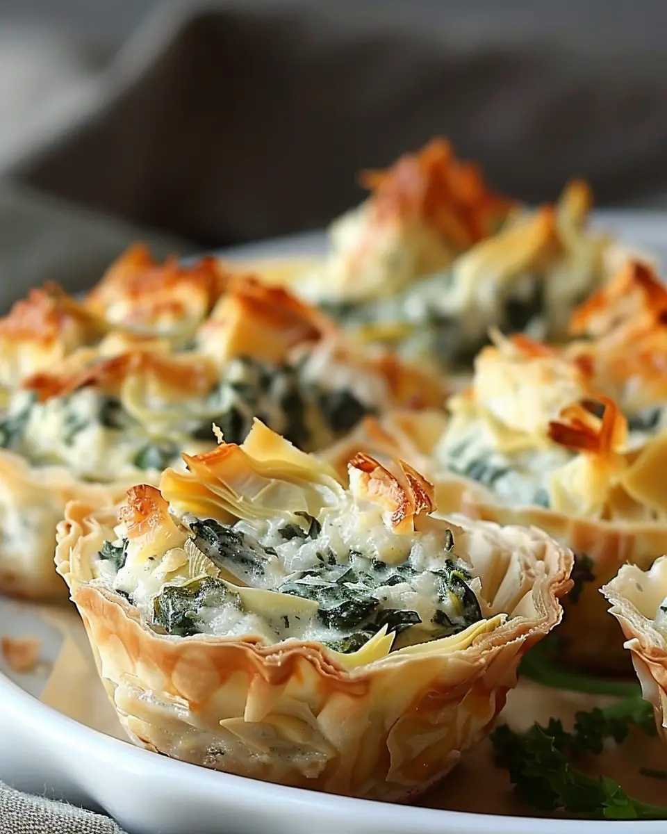 Spinach and Artichoke Dip Cups: Easy Turkey Bacon Delight