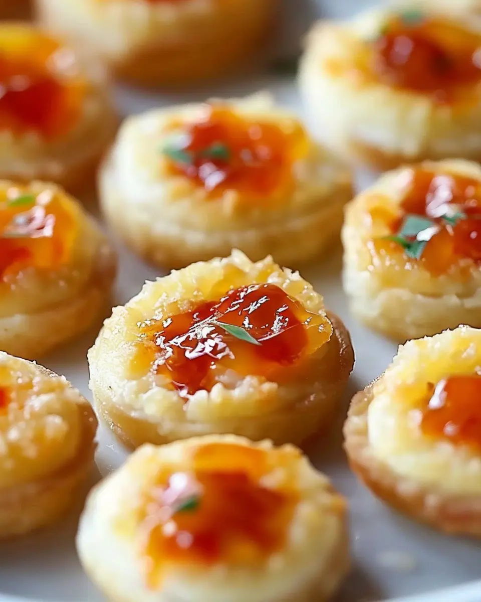 Cheesy Thumbprint Appetizers: Indulgent Bites with Hot Pepper Jelly