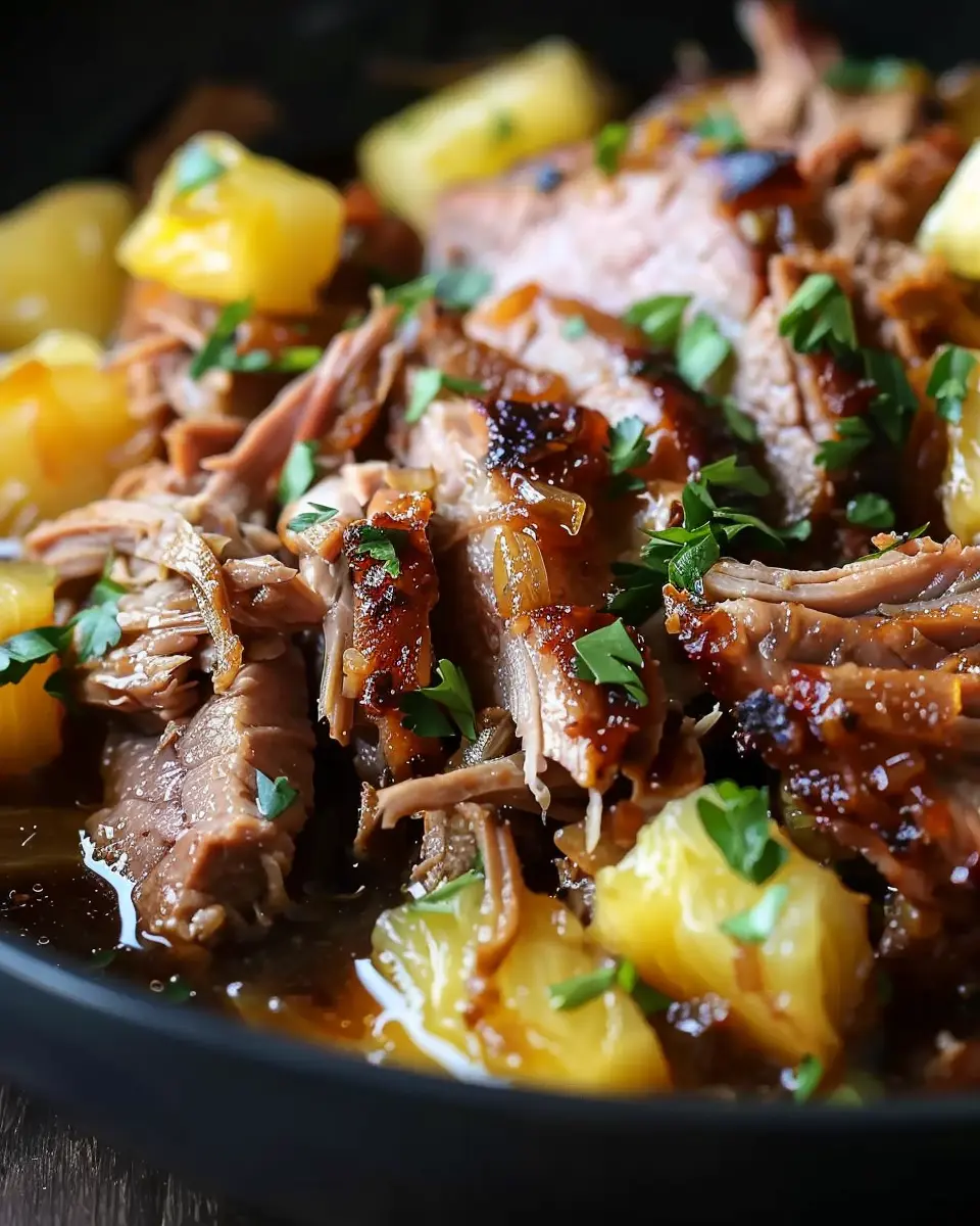 Slow Cooker Pineapple Pork Recipe | Easy &amp; Delicious