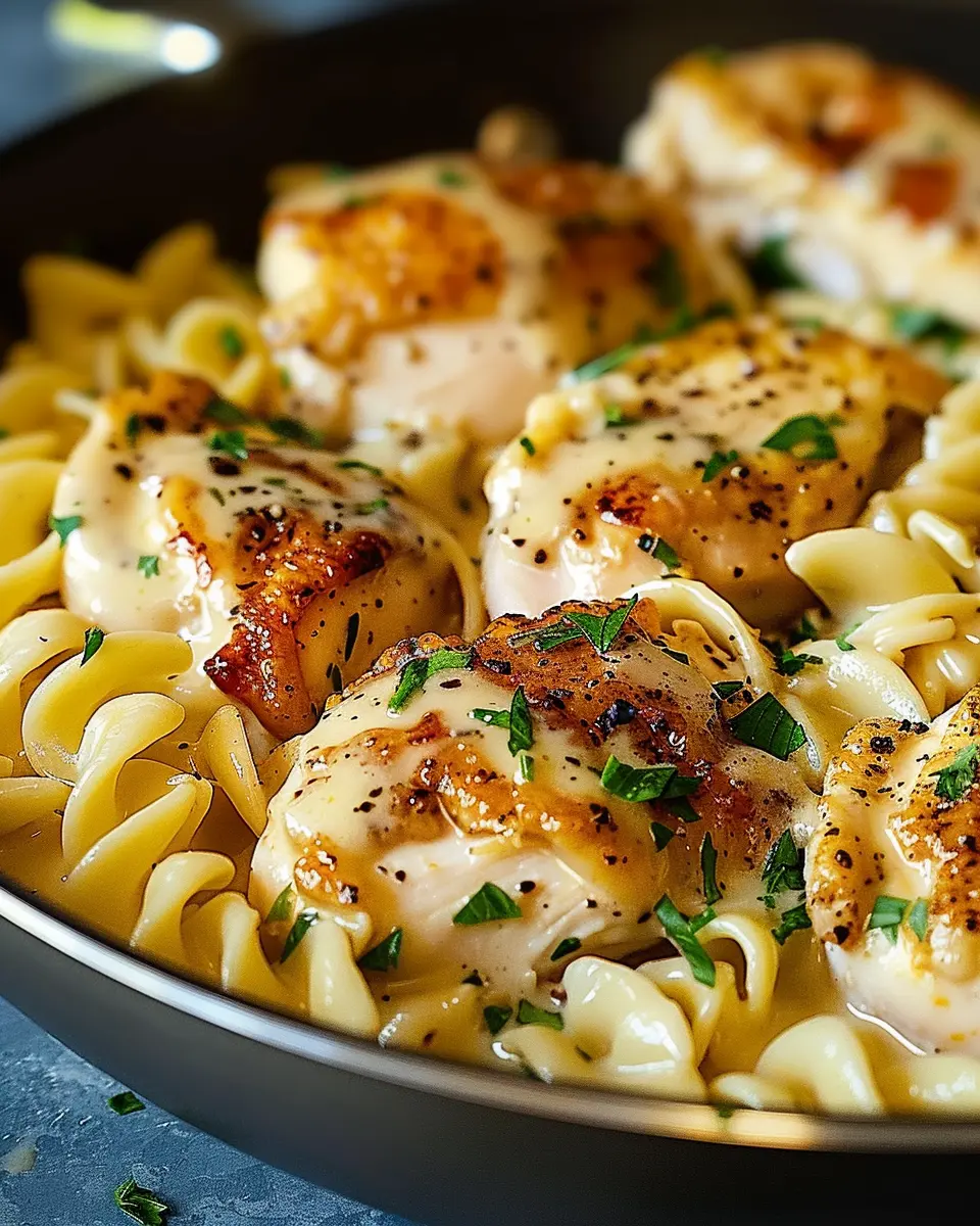 One-Pan Chicken with Buttered Noodles: Easy Comfort Food Delight