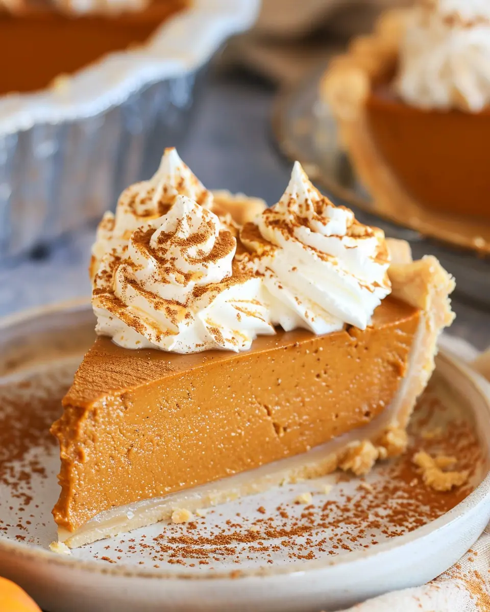 No Bake Marshmallow Pumpkin Pie: Easy Fall Dessert Delight