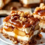 Caramel Apple Cheesecake Bars