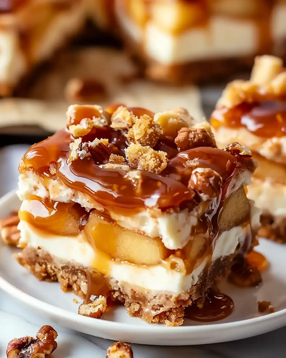 Caramel Apple Cheesecake Bars: The Best Indulgent Fall Treat