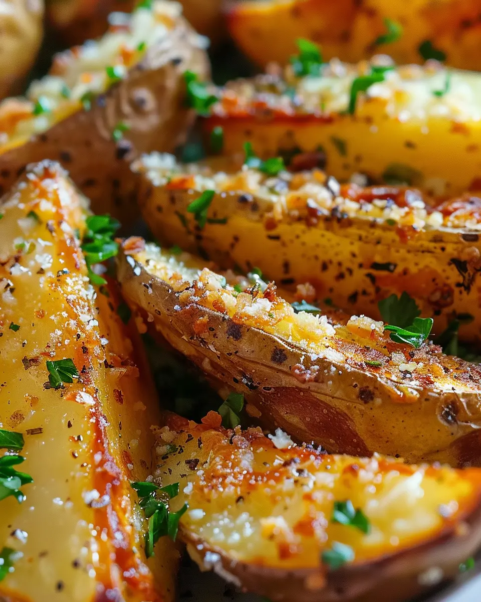 Baked Garlic Parmesan Potato Wedges: The Best Crispy Delight