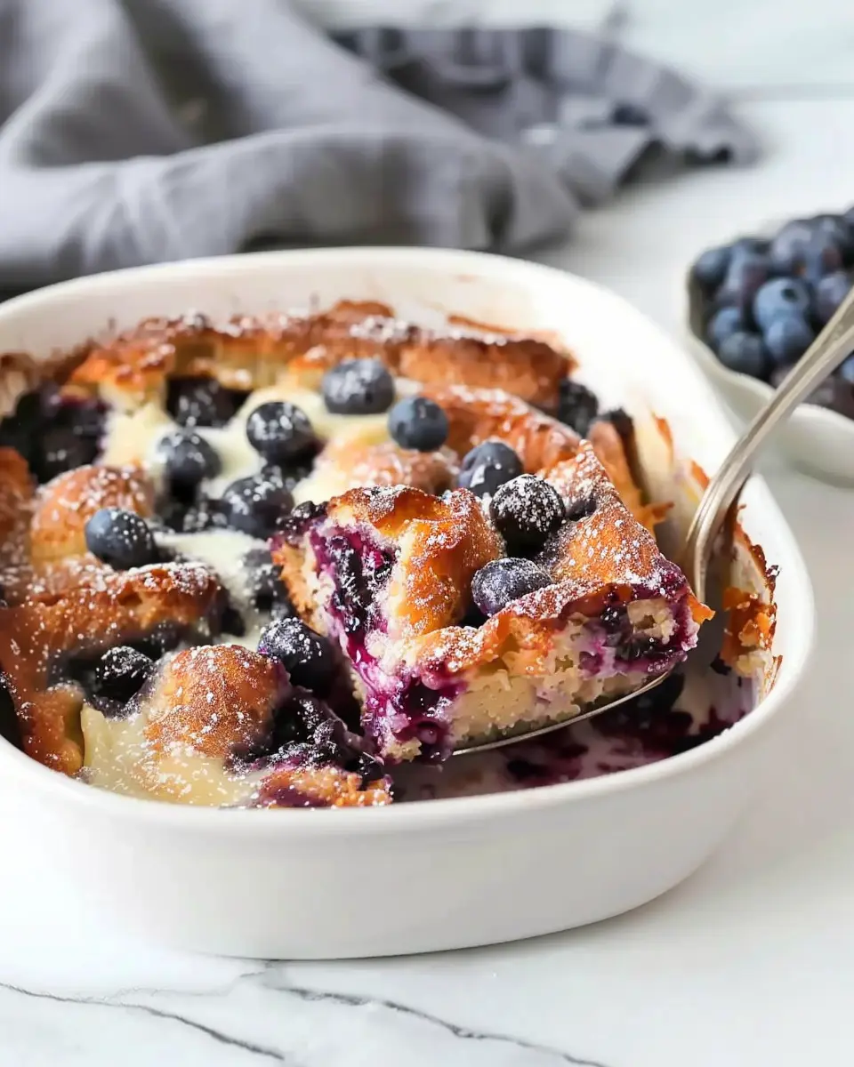 Overnight Blueberry French Toast Casserole