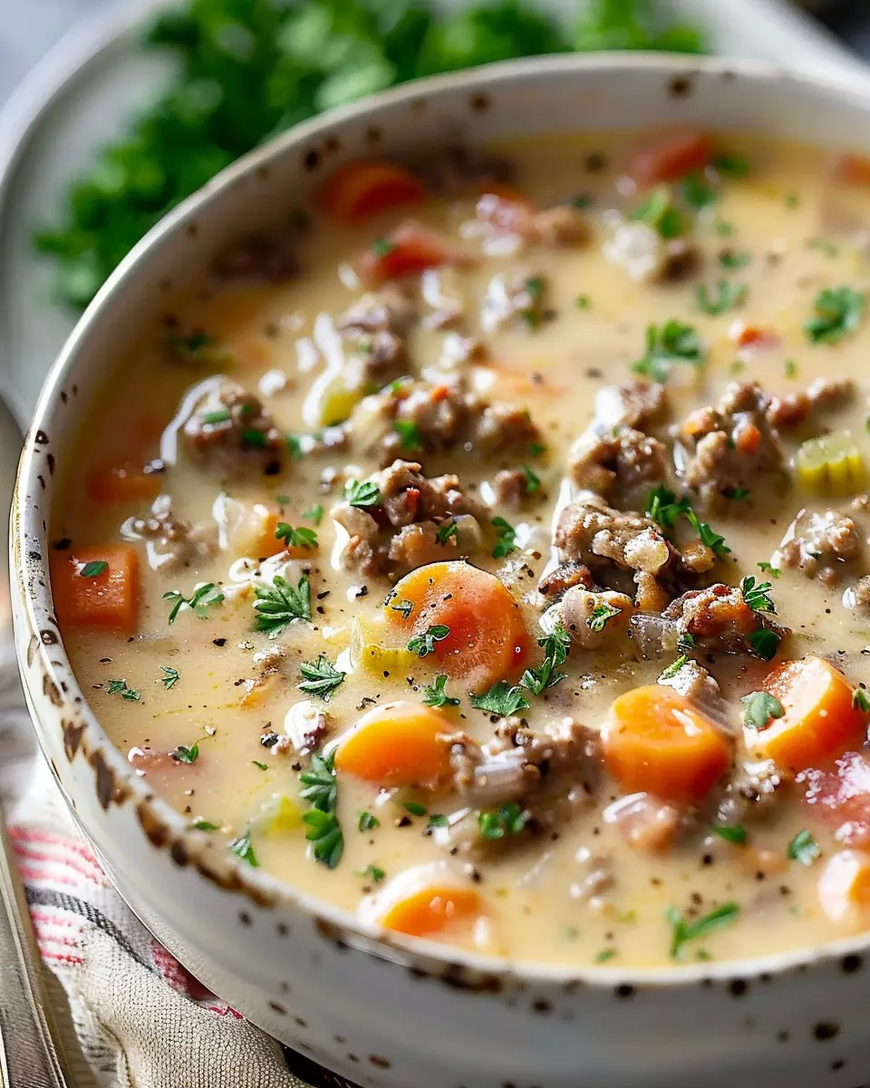 Easy Cheeseburger Soup: Indulgent Comfort in Every Bite