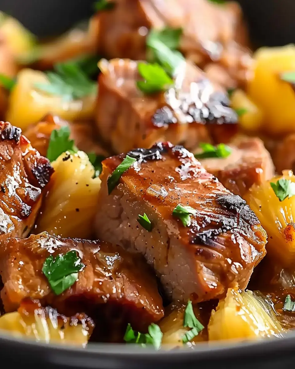 Slow Cooker Pineapple Beef Recipe | Easy &amp; Delicious Family Meal