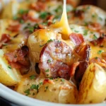 Crockpot Cheesy Potatoes and Kielbasa