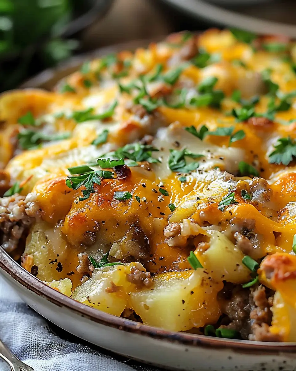 Slow Cooker Cowboy Potato Casserole: Easy Hearty Meal for All