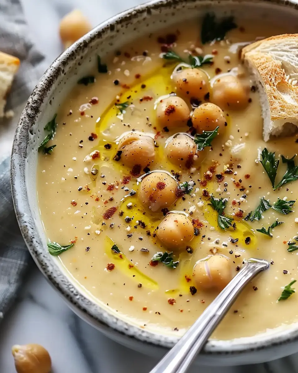 Easy Garlic Chickpea Soup: A Quick and Nourishing Delight