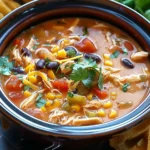 Crockpot Chicken Tortilla Soup