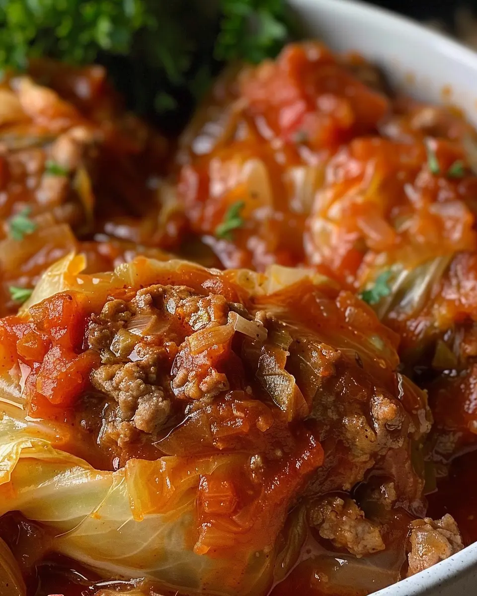 Slow Cooker Unstuffed Cabbage Rolls