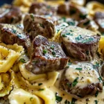 Cracked Garlic Steak Tortellini in Creamhouse Sauce Bliss