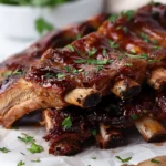 Dump and Go Crockpot Honey Garlic Soy Spareribs