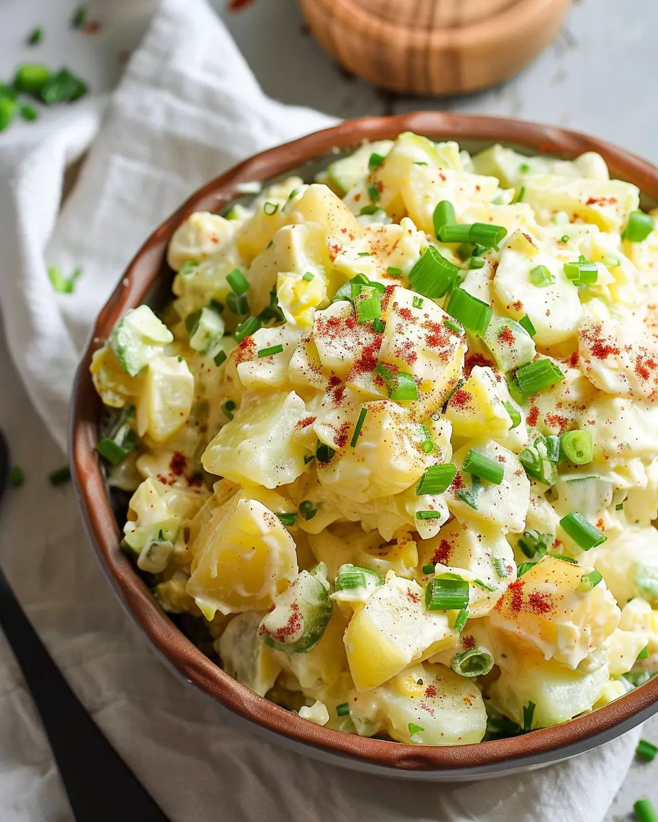Southern Potato Salad: Easy Recipe with Turkey Bacon and Chicken Ham
