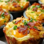 Loaded Bacon and Egg Hash Brown Muffins