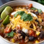 Dump and Go Crockpot Taco Soup