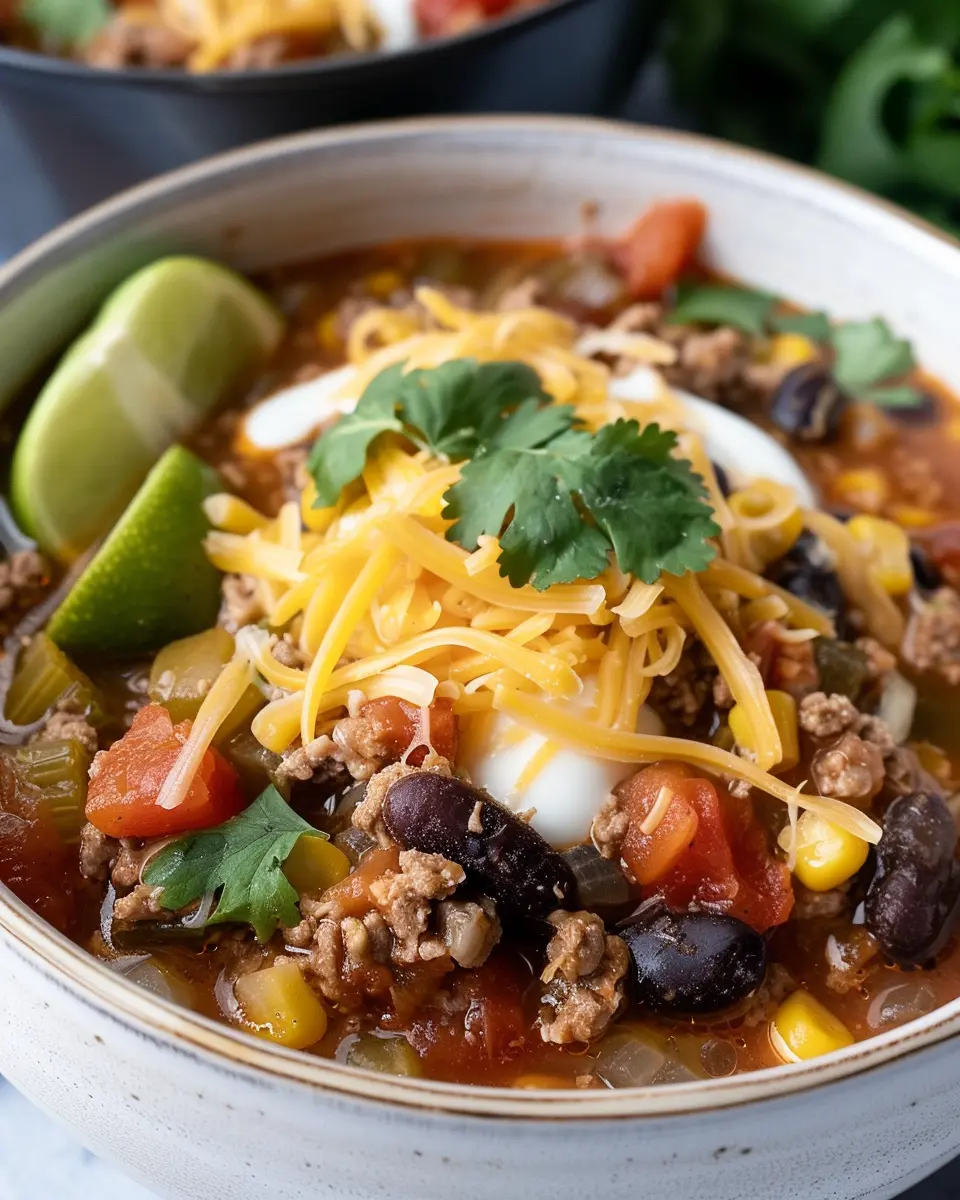 Dump and Go Crockpot Taco Soup