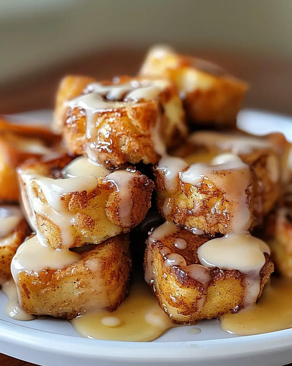 Cinnamon Roll French Toast Bites You’ll Crave Daily with Turkey Bacon