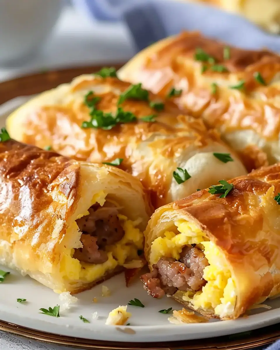 Sausage Egg Breakfast Roll-Ups – Quick &amp; Easy Morning Treat!