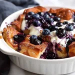 Overnight Blueberry French Toast Casserole