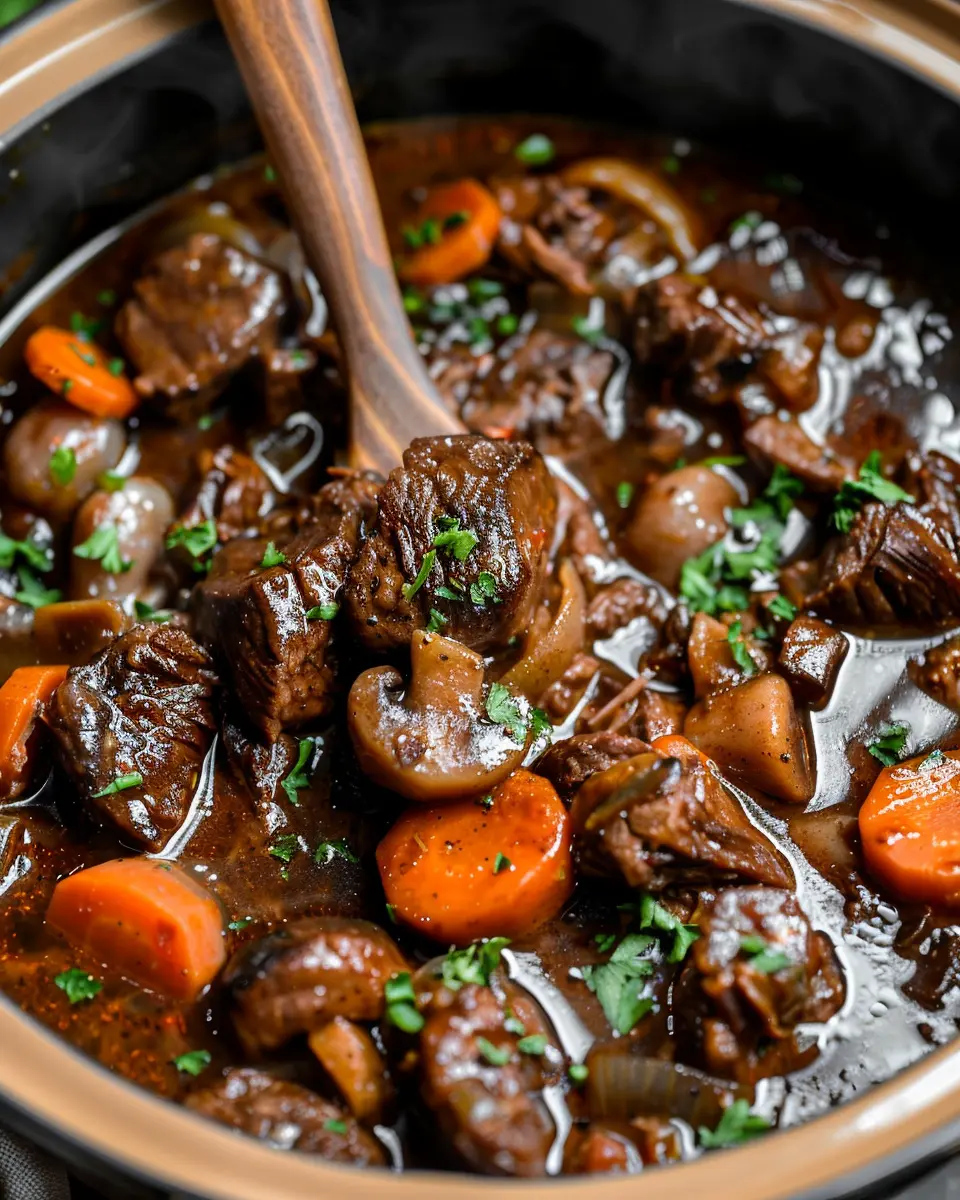 Slow Cooker Beef Bourguignon: A Cozy, Hearty Comfort Food Delight