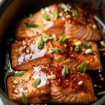 Slow Cooker Honey Garlic Glazed Salmon