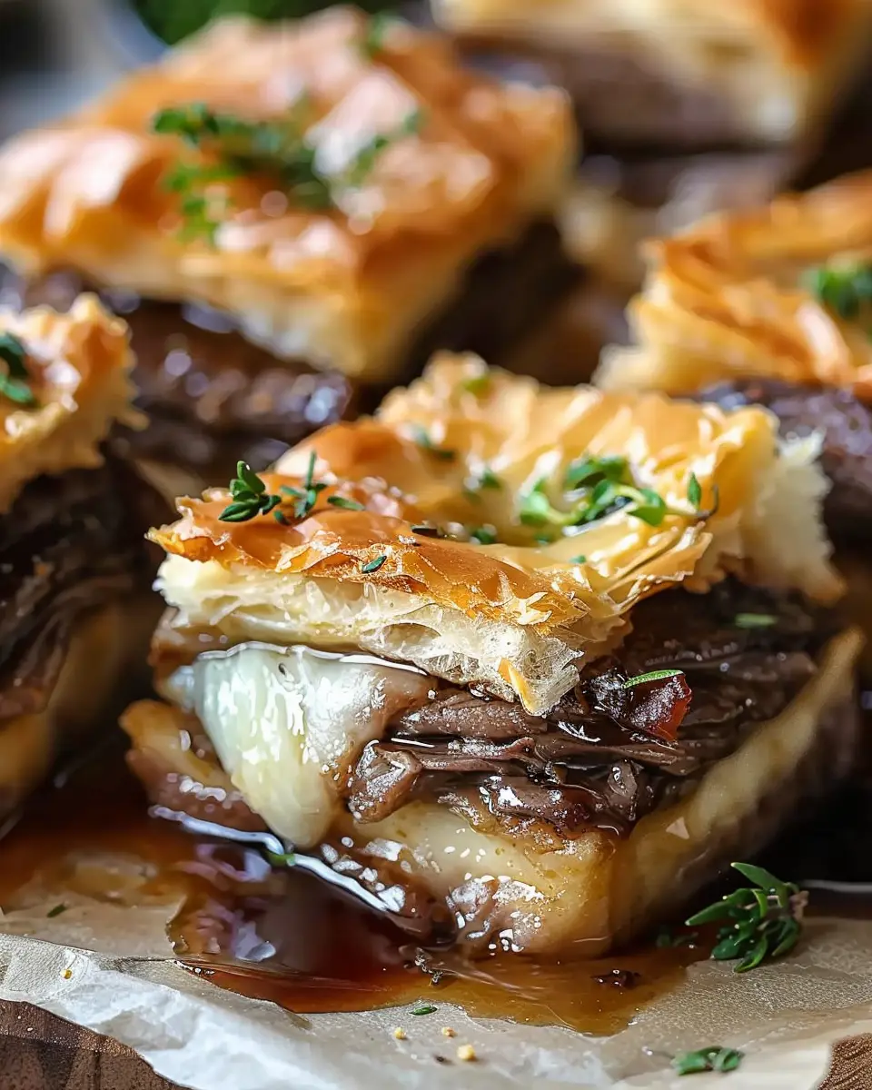 French Dip Squares