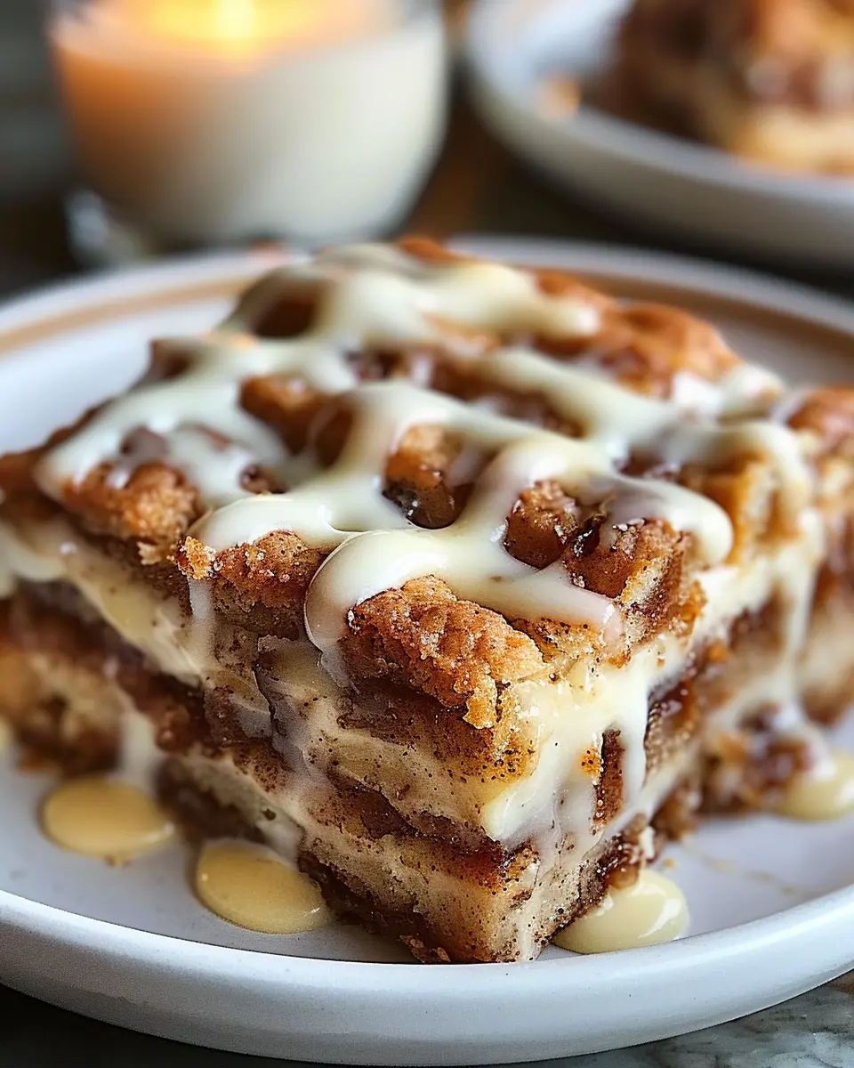 Cinnamon Roll Bliss Bars: Indulgent Treat for a Cozy Morning