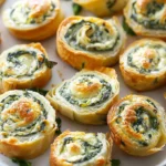 Easy Spinach Dip in Bite-Sized Pinwheels