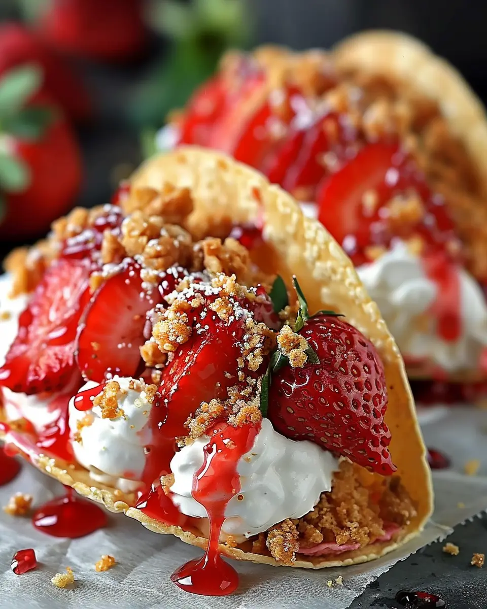 Strawberry Crunch Cheesecake Tacos: An Easy Indulgence for Everyone