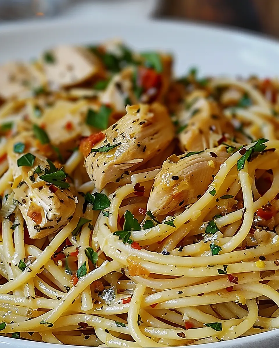 Monterey Chicken Spaghetti with Turkey Bacon: A Comforting Delight