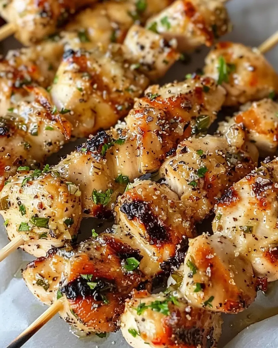 Ranch Garlic Parmesan Chicken Skewers: Easy and Flavorful Delight