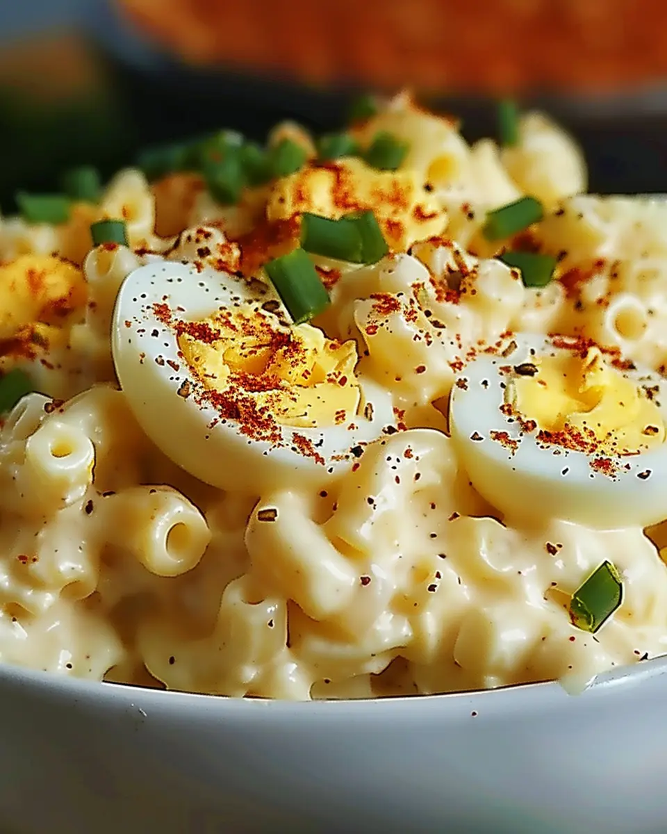 Deviled Egg Macaroni Salad: The Best Twist with Turkey Bacon