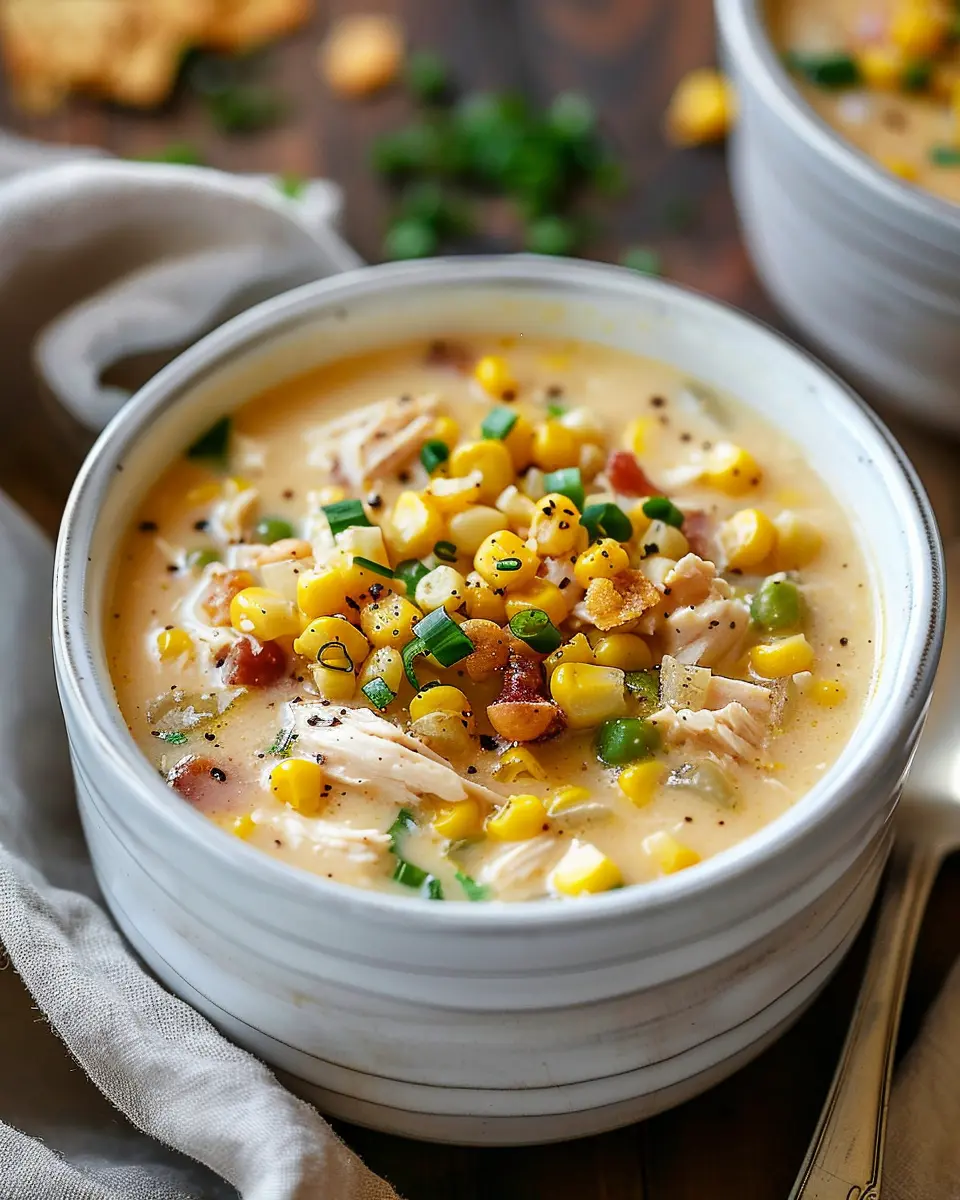 Chicken and Corn Chowder: The Best Comfort Food with Turkey Bacon