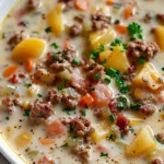 Easy Cheeseburger Soup Recipe