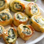 Easy Spinach Dip in Bite-Sized Pinwheels