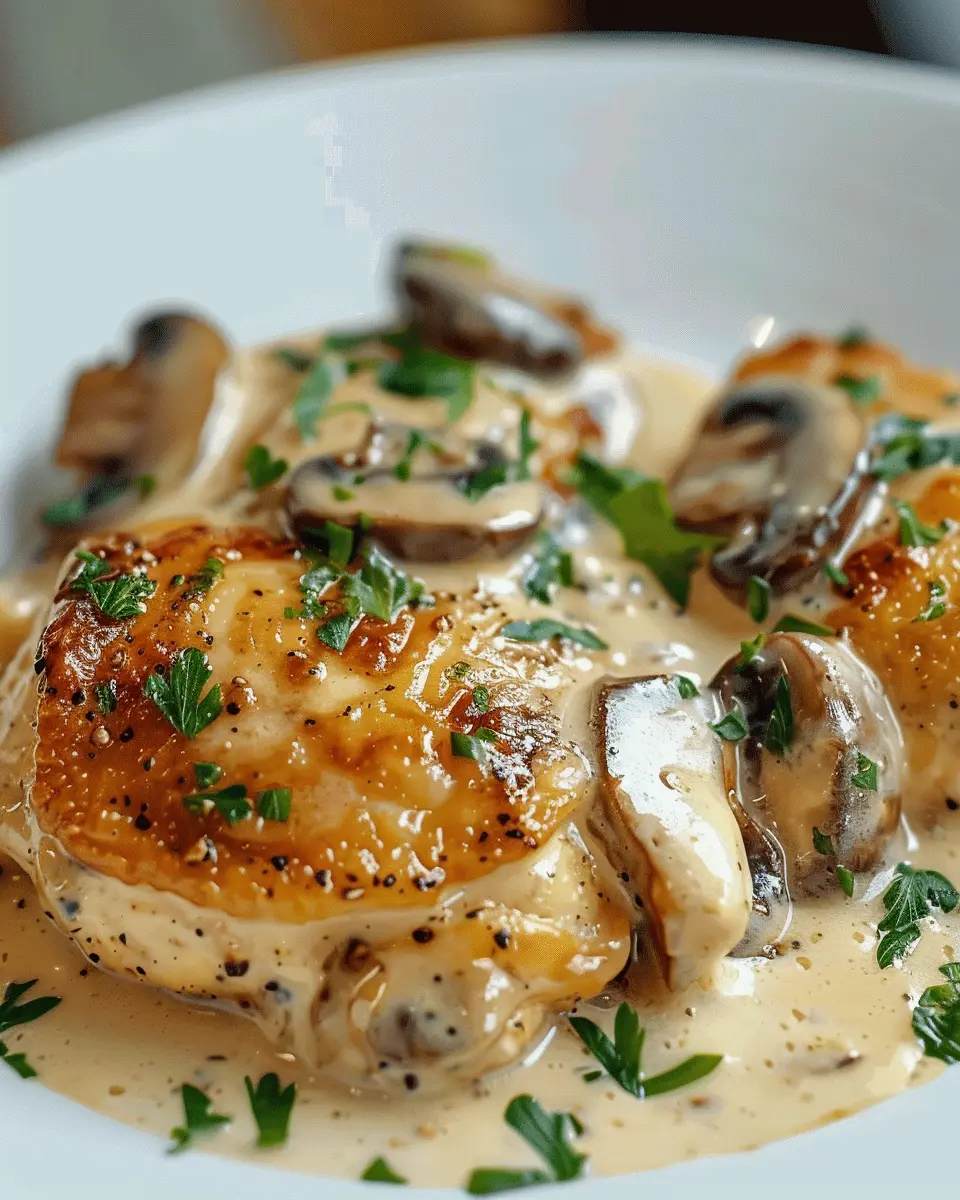 Creamy Garlic Mushroom Chicken Thighs: Easy Family Dinner Delight