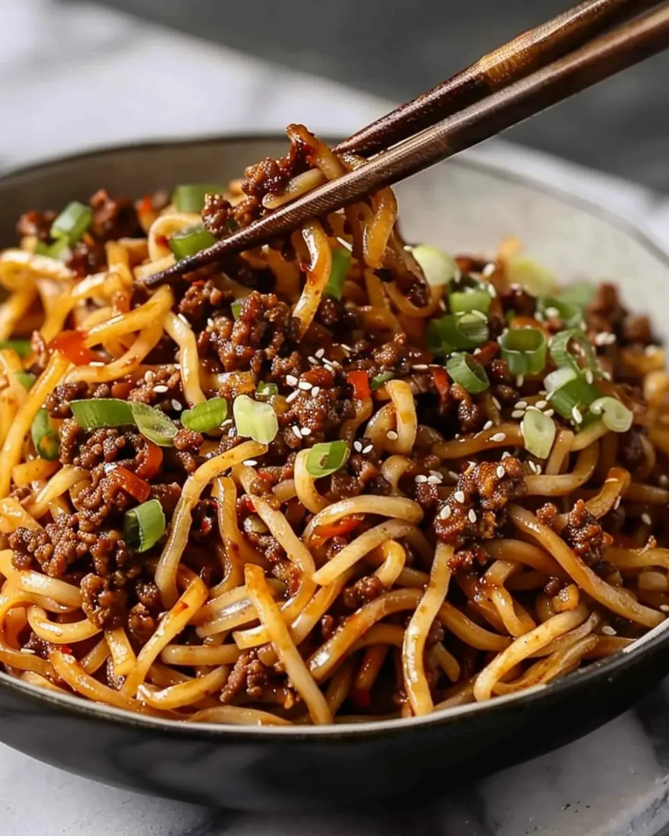 Easy Mongolian Ground Beef Noodles: A Quick and Delicious Meal