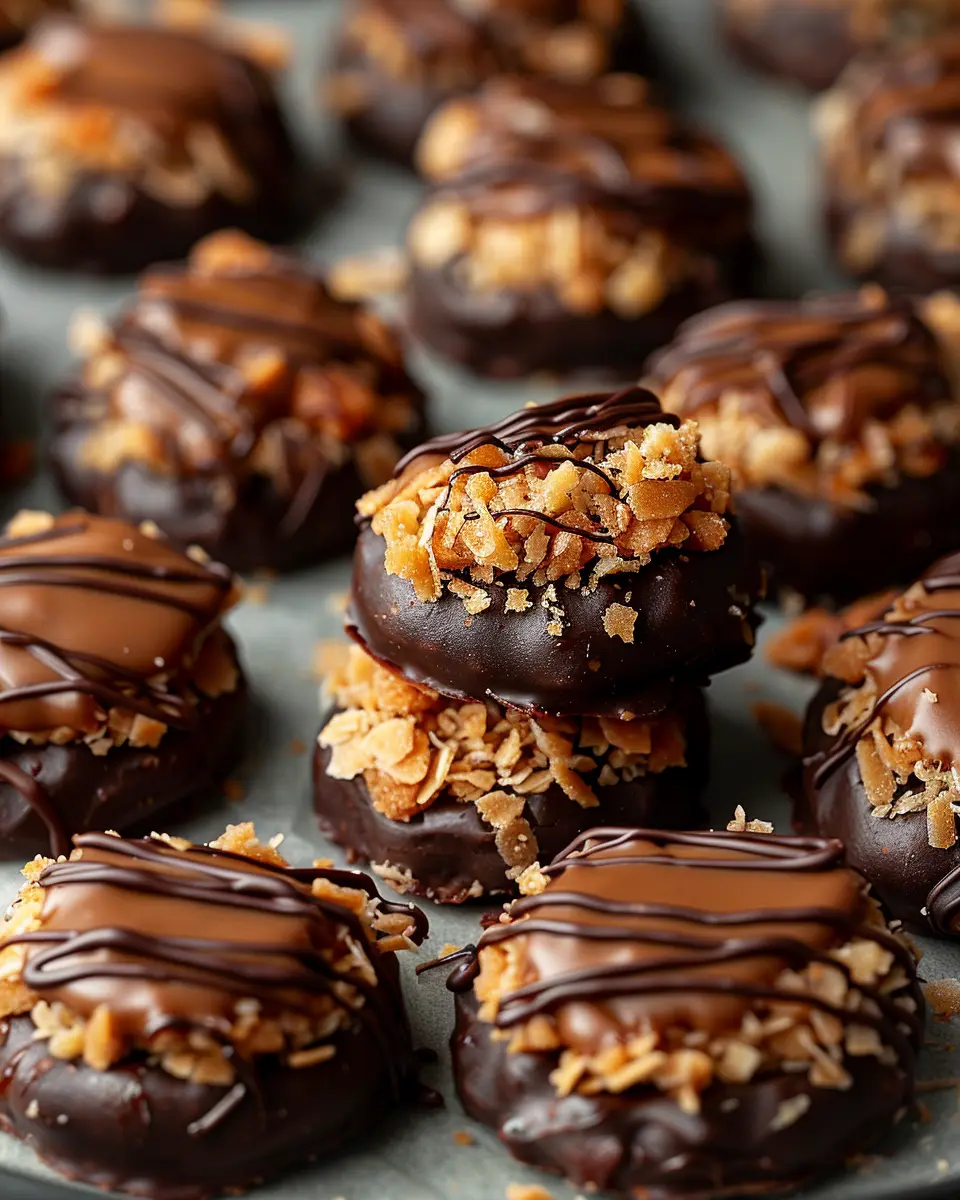 No-Bake Samoa Cookies