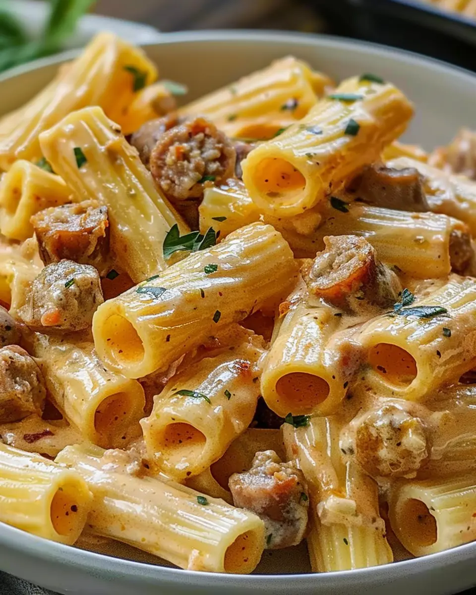 Creamy Italian Sausage Rigatoni