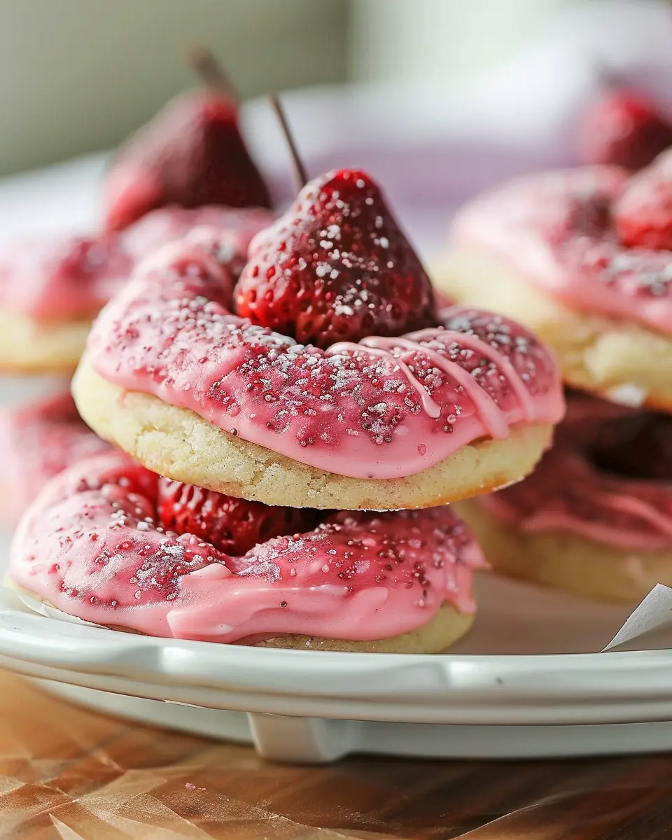 Strawberry Kiss Cookies