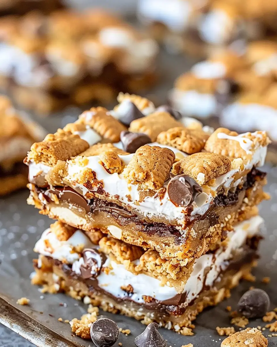 S’mores Cookie Bars
